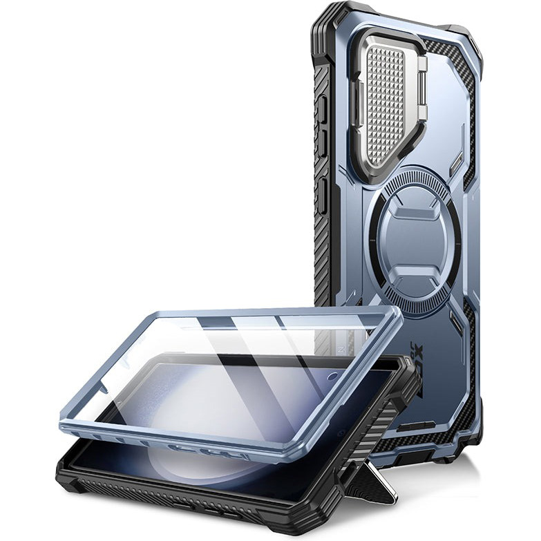 Etui pancerne Supcase i-Blason Armorbox Mag do Galaxy S24 Ultra, niebieskie